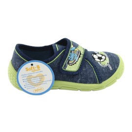 Calzado infantil befado 557P138 azul marino verde 11