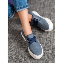 Kylie Zapatillas atadas con una cinta azul 4