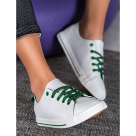 SHELOVET Zapatillas cómodas blanco 2