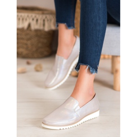 Sergio Leone Zapatos dorados sin cordones marrón amarillo 2