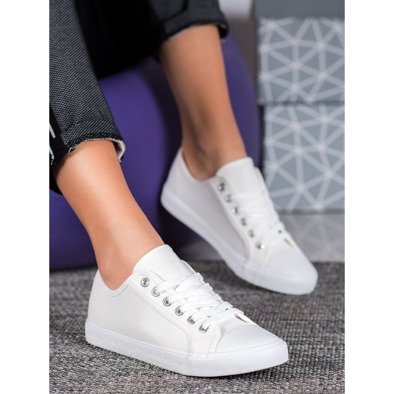 SHELOVET Zapatillas blancas blanco 1