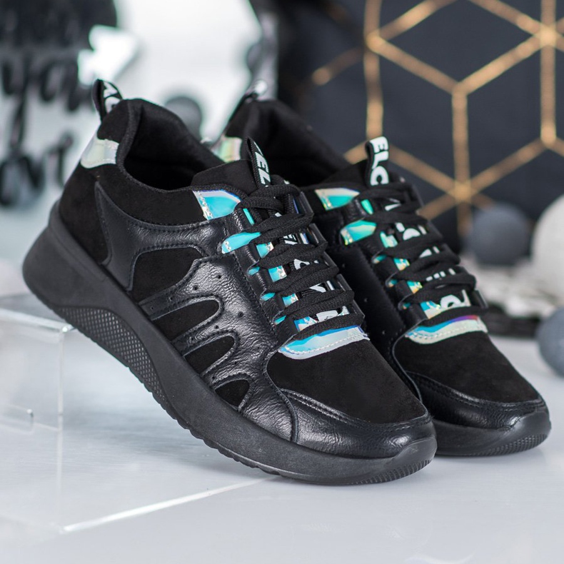 SHELOVET Zapatillas Love Negras negro 1