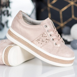 Bestelle Zapatillas con circonita cúbica rosado 2