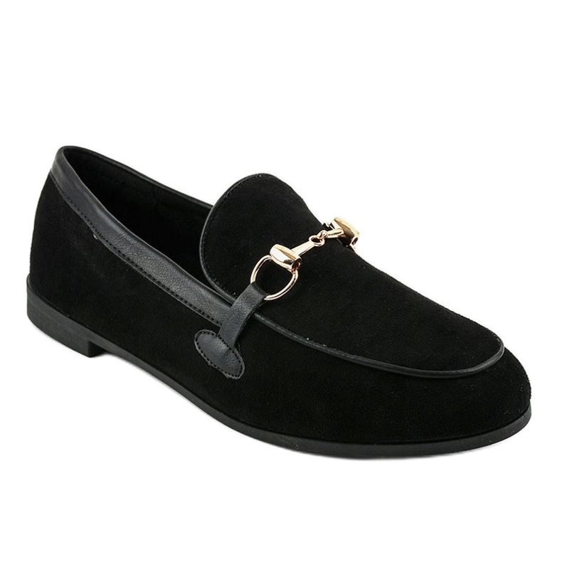 Mocasines negros de bailarinas JN57 1
