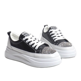 Zapatillas deportivas negras decoradas con G140-1 negro 2