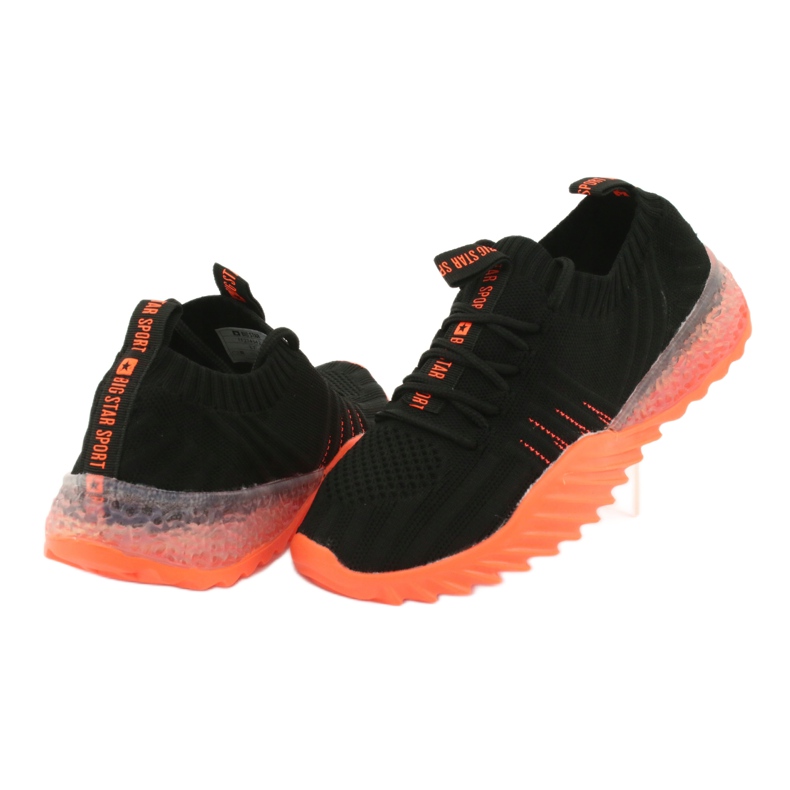 Calzado deportivo sin cordones / sin cordones Big Star FF274342 incoloro negro naranja 4