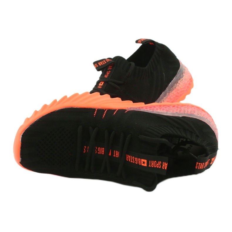 Calzado deportivo sin cordones / sin cordones Big Star FF274342 incoloro negro naranja 6