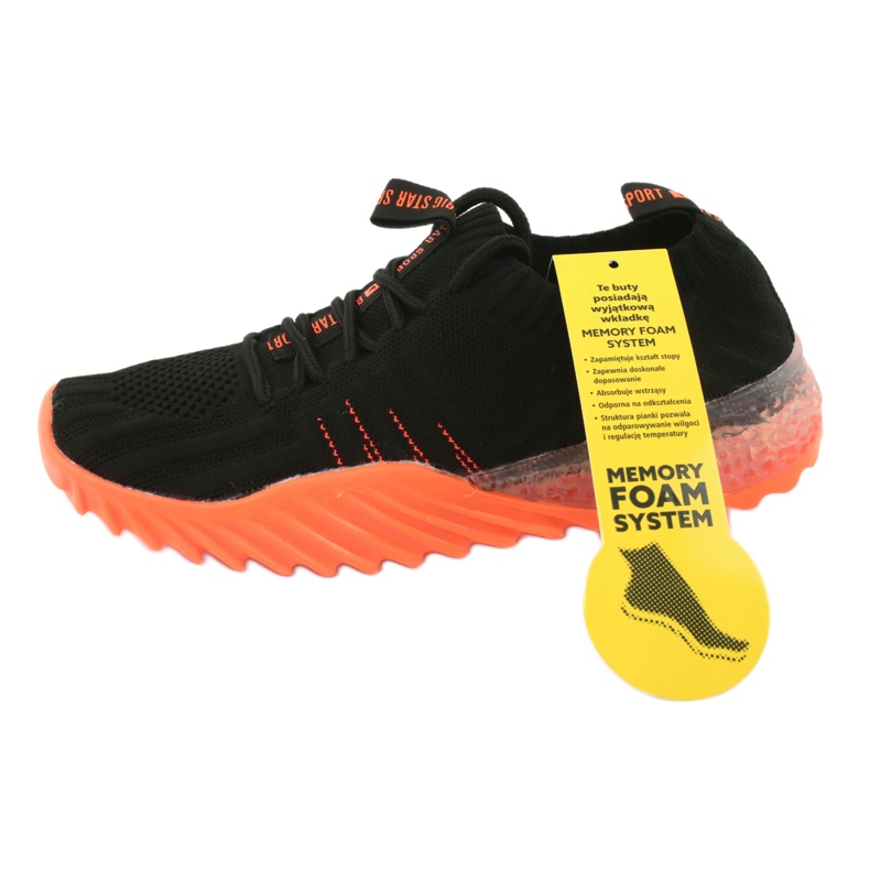 Calzado deportivo sin cordones / sin cordones Big Star FF274342 incoloro negro naranja 7