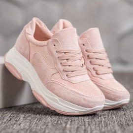 SDS Zapatillas de deporte en polvo rosado 1