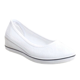 Zapatillas blancas en cuña 1145-Y blanco 1 Zapatillas blancas en cuña 1145-Y blanco 1