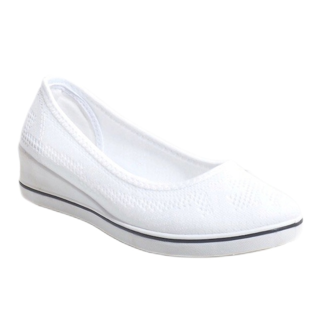 Zapatillas blancas en cuña 1145-Y blanco 1 Zapatillas blancas en cuña 1145-Y blanco 1