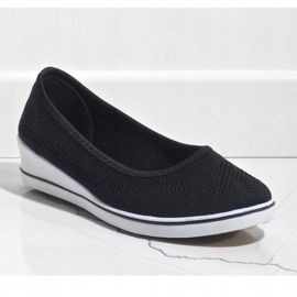 Zapatillas negras en cuña 1145-Y negro 5