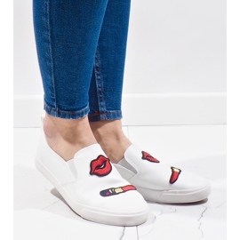 Deportivas blancas con estampados G1202A-2 blanco 1