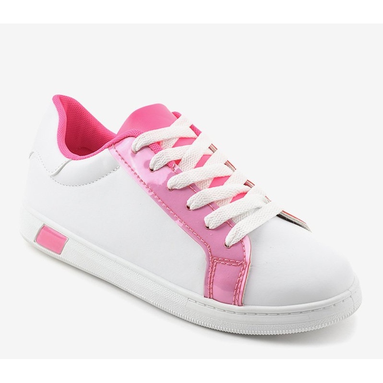 Zapatillas blancas W-3116 blanco rosa 1