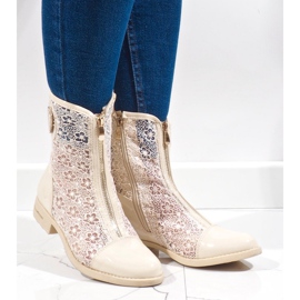 Botines calados beige X362 2 Botines calados beige X362 2