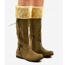 Botas planas aisladas marrones AF1151 marrón 1 Botas planas aisladas marrones AF1151 marrón 1