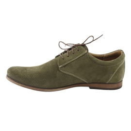 Zapatos casuales de hombre Riko 777D verde 2