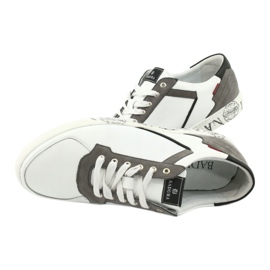 Deportivas de piel Badura 3361 blanco negro gris 2