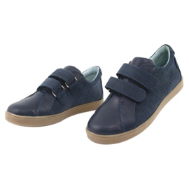 Zapatos de niño con velcro Mazurek 1235, azul marino 3