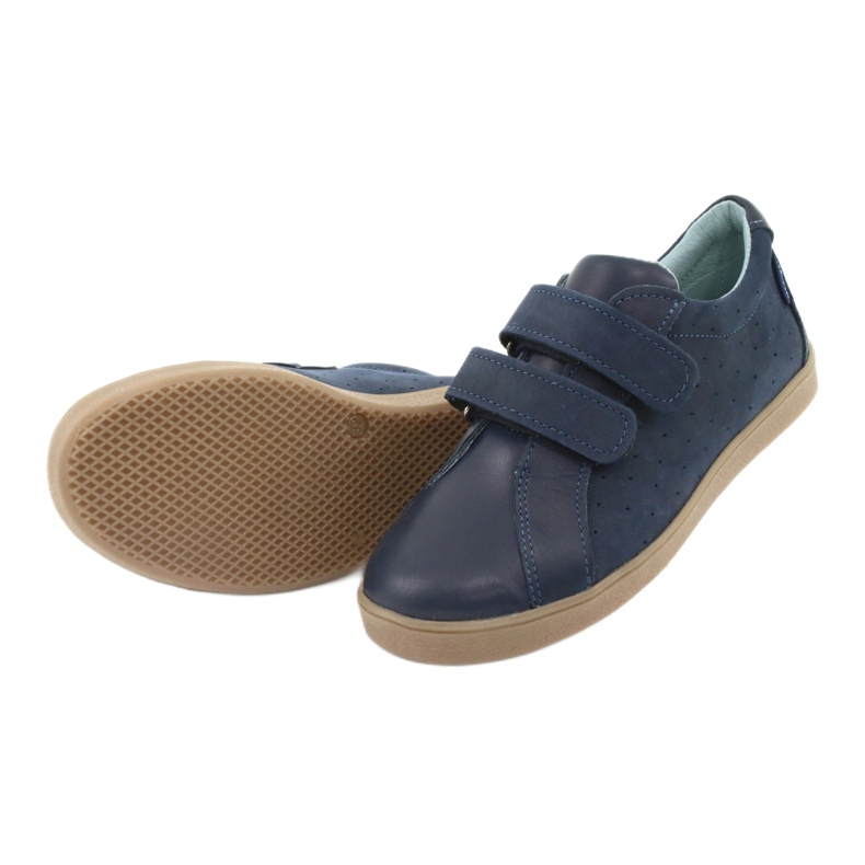 Zapatos de niño con velcro Mazurek 1235, azul marino 5