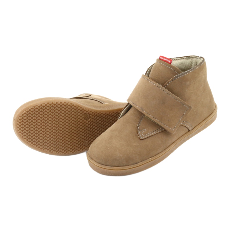 Botas velcro Mazurek 1101 beige oscuro 5