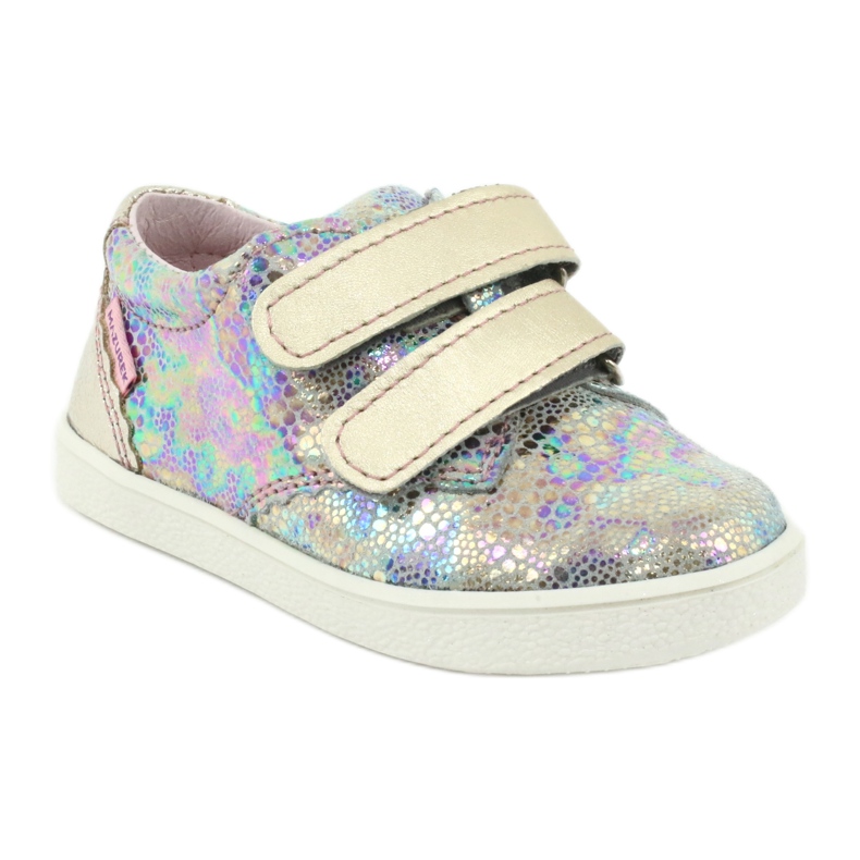 Zapatos de cuero holográfico de niñas para velcro 1327 morado mazurek violeta 1 Zapatos de cuero holográfico de niñas para velcro 1327 morado mazurek violeta 1