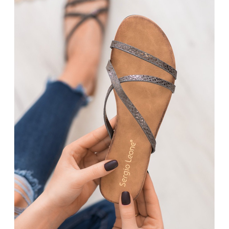 Sergio Leone Zapatillas con estilo gris 2