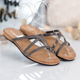 Sergio Leone Zapatillas con estilo gris 5