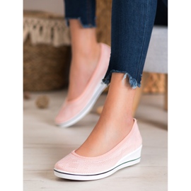 Super Me Bailarina Calada En Cuña rosa 2