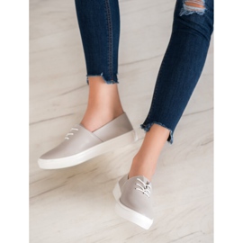 Filippo Zapatillas de cuero con estilo gris 2