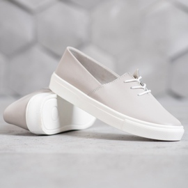 Filippo Zapatillas de cuero con estilo gris 5