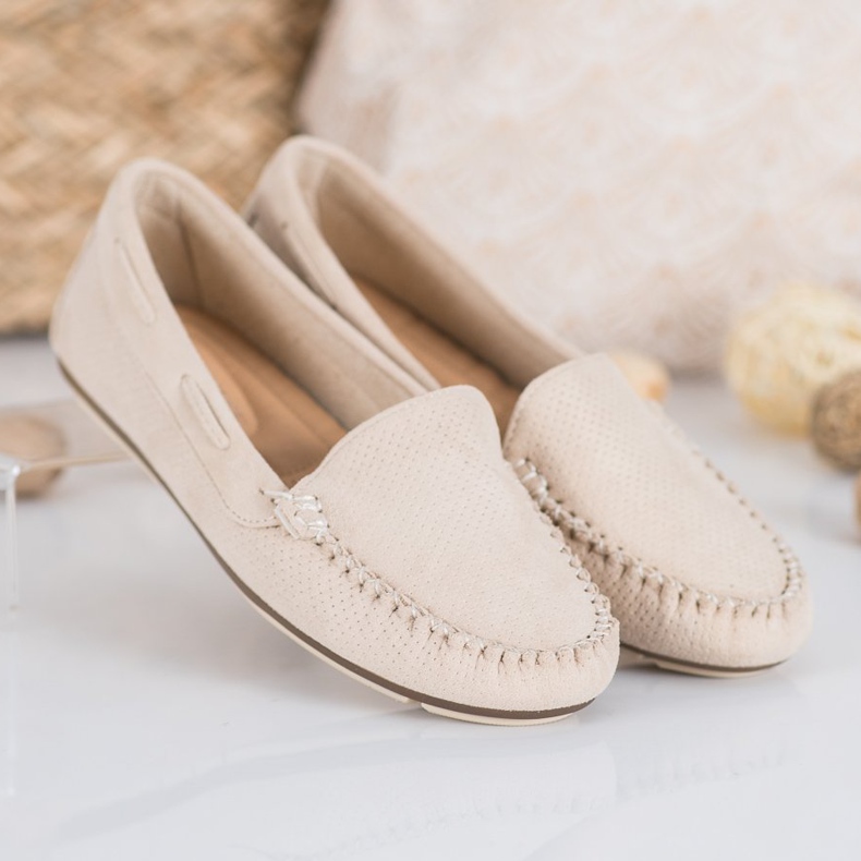 Clowse Mocasines beige con ante 1