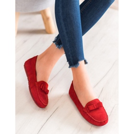 Clowse Mocasines calados con lazo rojo 3