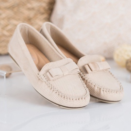 Clowse Mocasines calados con lazo beige 4