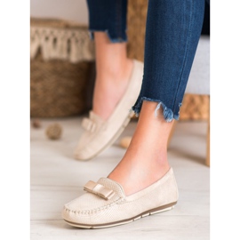 Clowse Mocasines calados con lazo beige 2