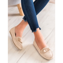 Clowse Mocasines calados con lazo beige 3