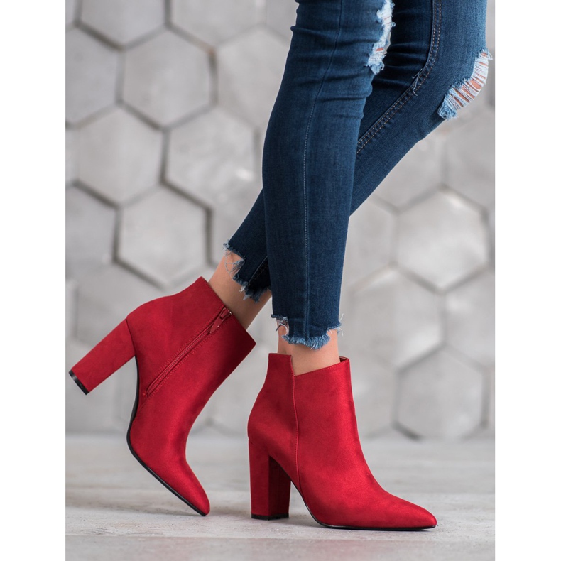 SHELOVET Botas con estilo rojo 1 SHELOVET Botas con estilo rojo 1