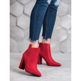 SHELOVET Botas con estilo rojo 5