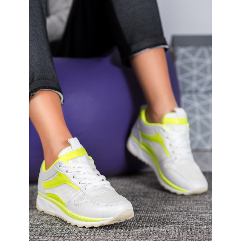 SHELOVET Zapatos blancos atados 2