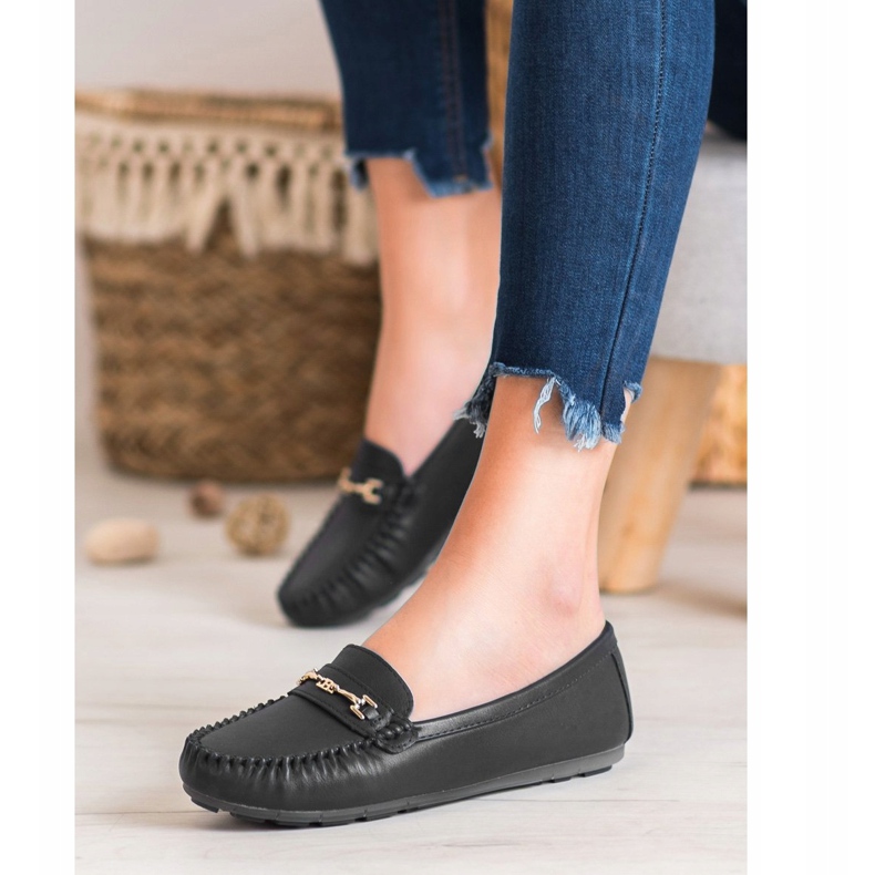 Fama Mocasines elegantes negro 1