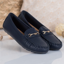 Fama Mocasines elegantes azul marino azul 4