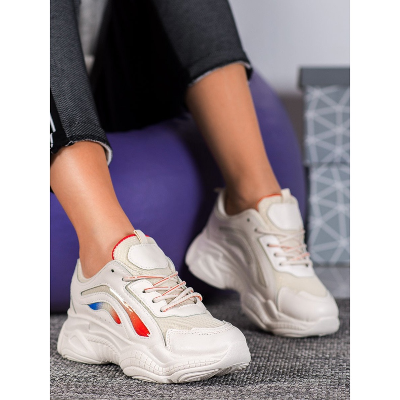 SHELOVET Zapatillas beige con estilo 1
