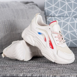 SHELOVET Zapatillas beige con estilo 4