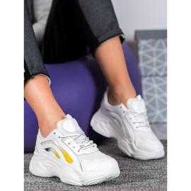 SHELOVET Zapatillas blancas con estilo blanco 2