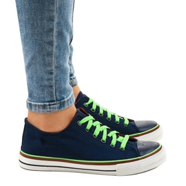 Deportivas clásicas azul marino W03 2