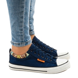 Deportivas clásicas azul marino W11 2