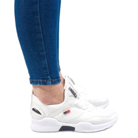 Zapatillas deportivas de mujer blancas SH801-9-D blanco 2