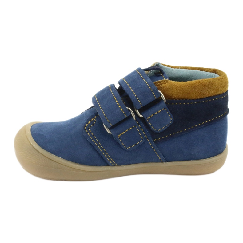 Botas con velcro para niño Mazurek 1355, azul marino/marrón 2