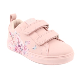 Zapatillas American Club Velcro flores ES11 rojo púrpura azul rosa 1