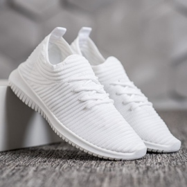 SHELOVET Zapatos sin cordones textiles blanco 4
